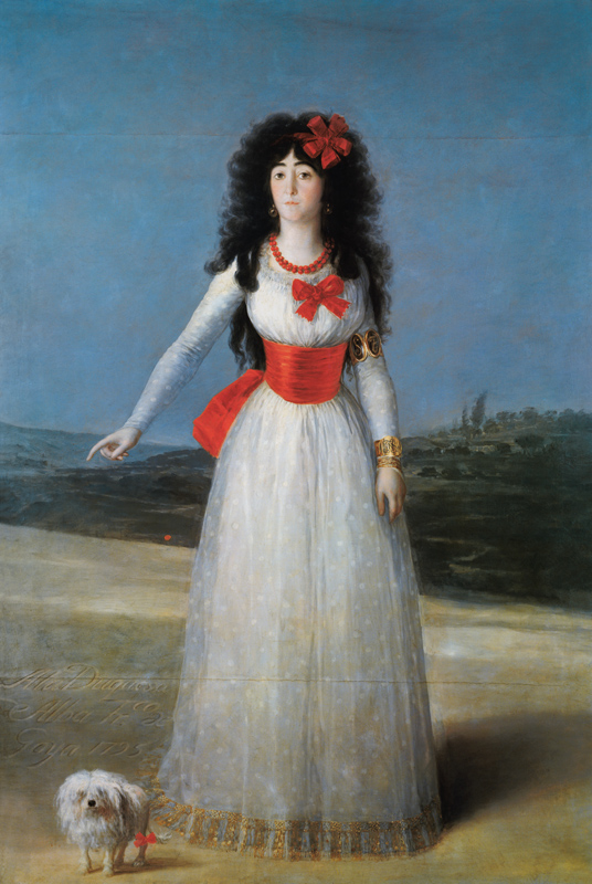 The duchess of alb. de Francisco José de Goya
