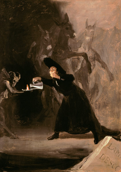 The Devils Lamp de Francisco José de Goya