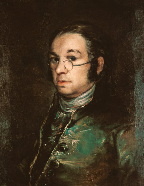 Self-portrait with glasses de Francisco José de Goya