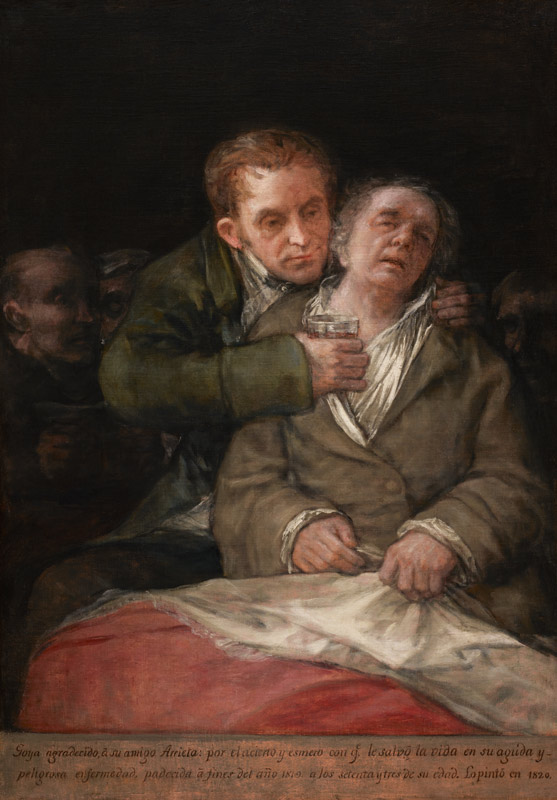 Self-portrait with Arrieta de Francisco José de Goya