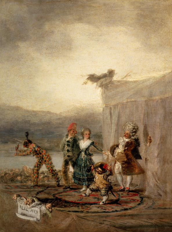 Strolling Players de Francisco José de Goya