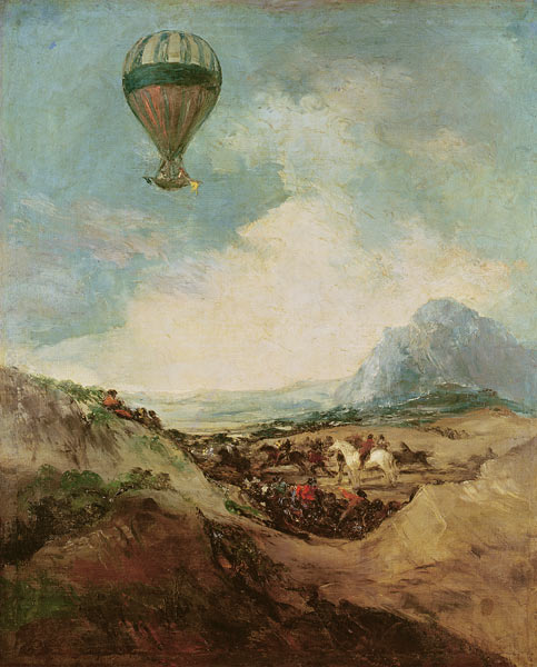 The Balloon or, The Ascent of the Montgolfier de Francisco José de Goya