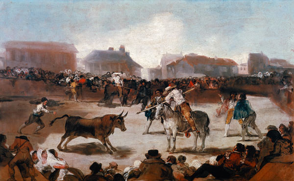A Village Bullfight de Francisco José de Goya