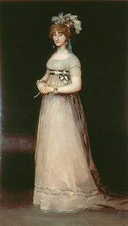 Bildnis der Komtesse de Chinchòn, stehend. de Francisco José de Goya