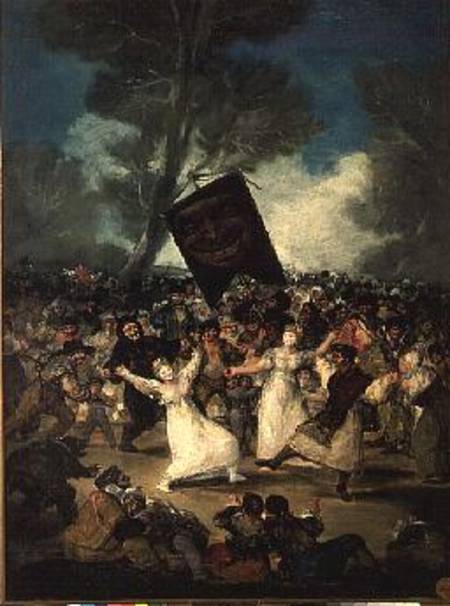 The Burial of the Sardine (Corpus Christi Festival on Ash Wednesday) de Francisco José de Goya