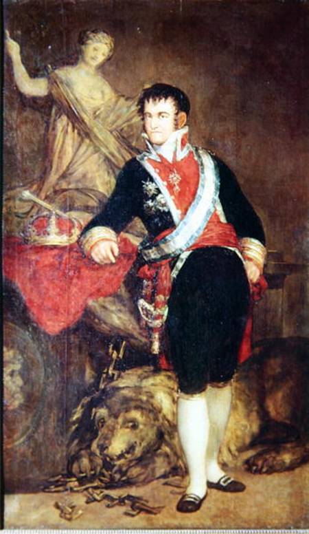 Ferdinand VII (1784-1833) of Bourbon de Francisco José de Goya