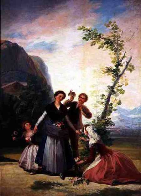 The Florists or Spring de Francisco José de Goya