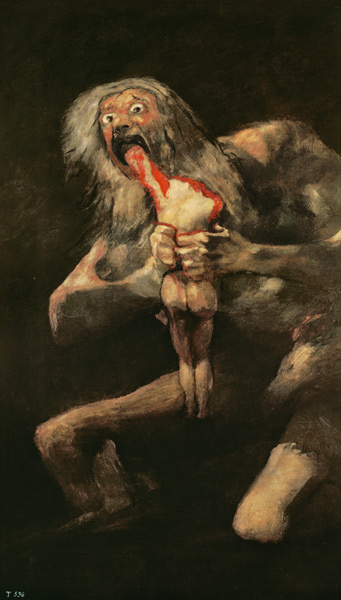 Saturno devora uno de sus hijos de Francisco José de Goya