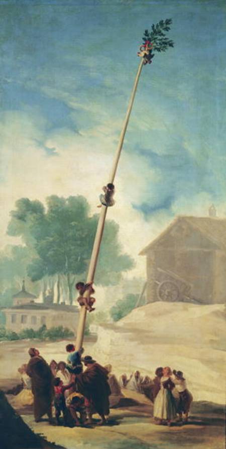 The Greasy Pole de Francisco José de Goya