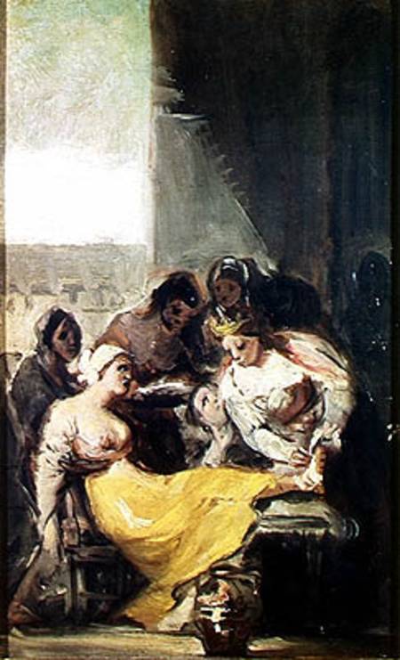 St. Isabella Caring for the Lepers de Francisco José de Goya