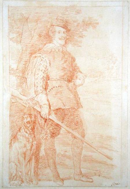 King Philip IV of Spain in hunting costume (1605-65) de Francisco José de Goya