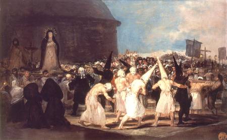 Procession of Flagellants de Francisco José de Goya