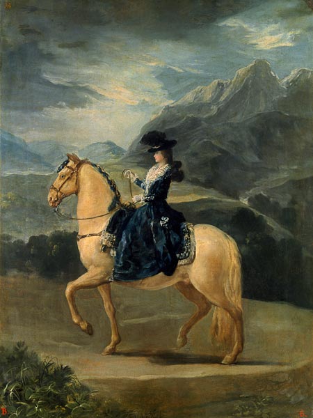 Imágen del jinete de María Teresa de Vallabriga de Francisco José de Goya