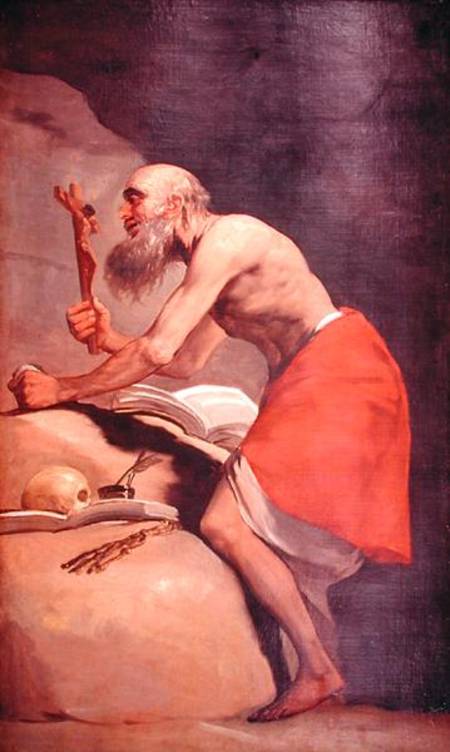 Saint Jerome de Francisco José de Goya