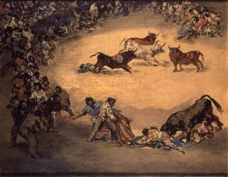 Scene at a Bullfight: Spanish Entertainment de Francisco José de Goya