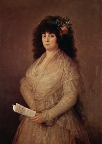 The actress (Maria Del Rosario Fernández) de Francisco José de Goya