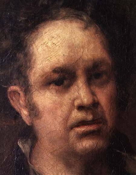 Self Portrait at the Age of 69 de Francisco José de Goya