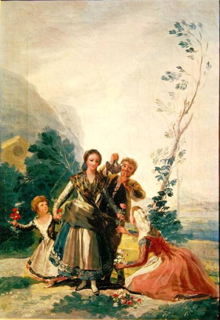 Spring or the Flower Seller de Francisco José de Goya