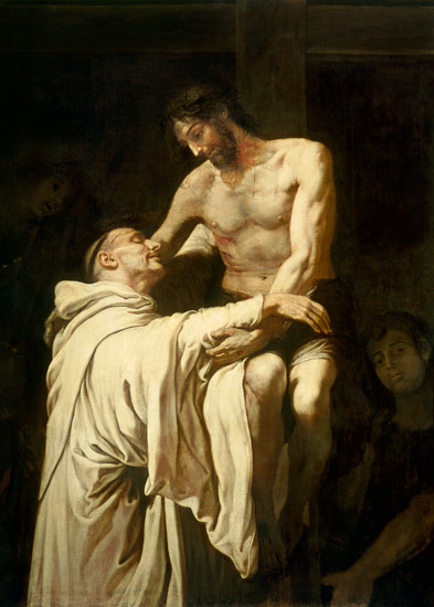 Christ Embracing St. Bernard de Francisco Ribalta