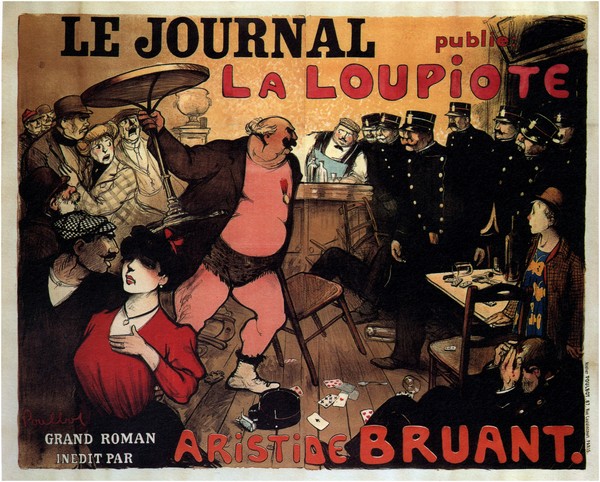 Le Journal publie La Loupiote, Grand roman par Aristide Bruant de Francisque Poulbot
