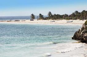 beach of tulum in yucatan
