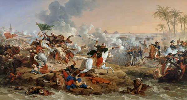 Bataille des Pyramides, 21 juillet 1798 de Francois André Vincent