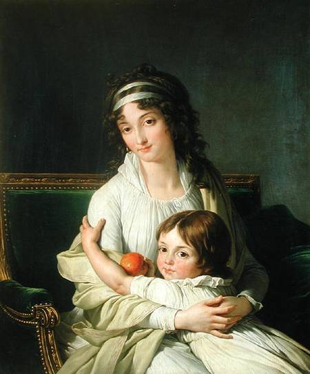 Portrait presumed to be Madame Jeanne-Justine Boyer-Fonfrede and her son, Henri de Francois André Vincent