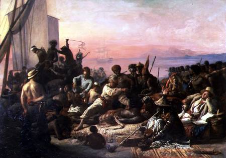 Slaves on the West Coast of Africa de François August Biard