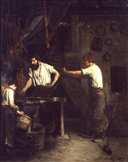 The Blacksmiths, Memory of Treport de François Bonvin
