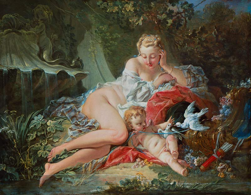 Venus y Amor de François Boucher