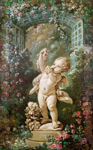 Cupid with Grapes de François Boucher