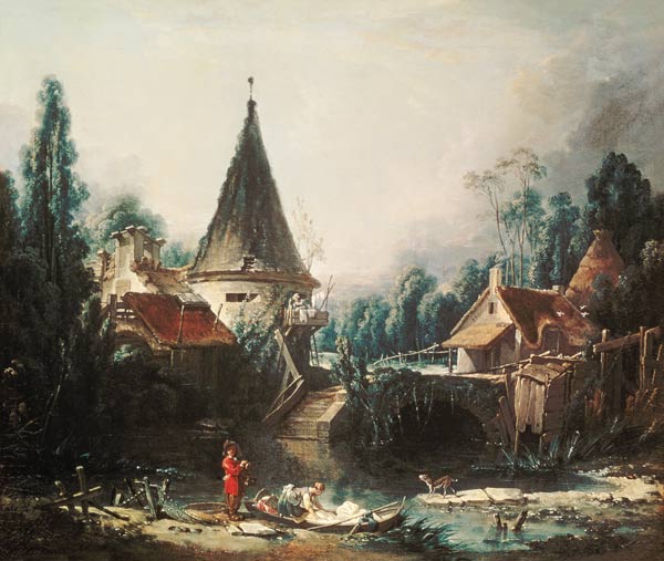 Landscape near Beauvais de François Boucher