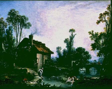 Landscape with a Watermill de François Boucher