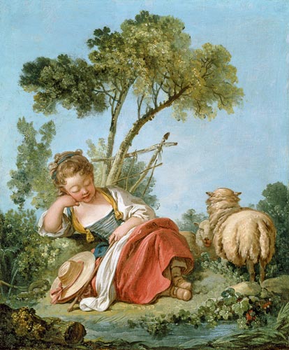 The Little Shepherdess de François Boucher