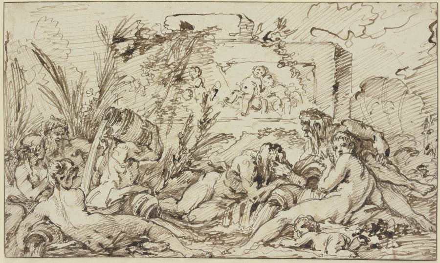 Nymphs and River Gods de François Boucher