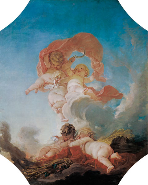 Summer, from a series of the Four Seasons in the Salle du Conseil Detail de François Boucher