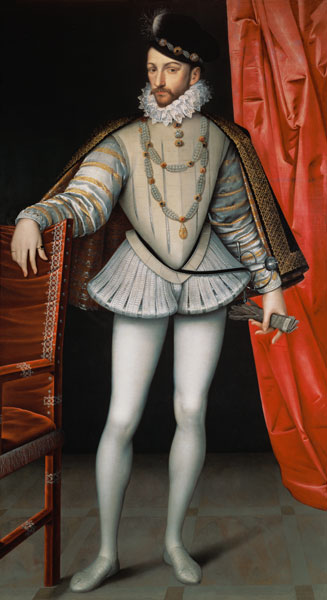 Portrait of Charles IX (1550-74) de François Clouet