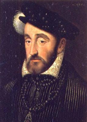 Portrait of Henri II of France (1519-59), 1559 de François Clouet