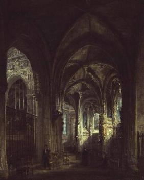 Interior of the Church of St. Pierre, Caen