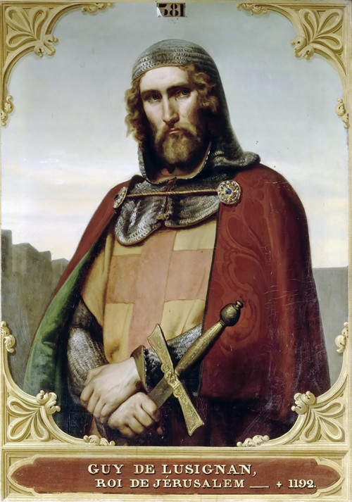 Guy of Lusignan, King of Jerusalem and Cyprus de François-Edouard Picot
