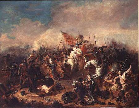 The Battle of Hastings in 1066 de Francois Hippolyte Debon