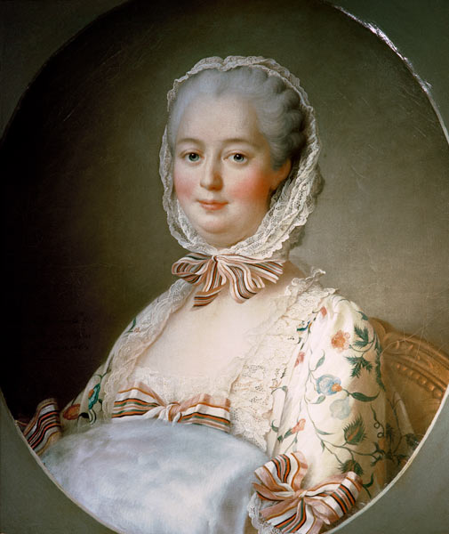 Portrait of Madame de Pompadour with a Fur Muff (1721-64) de François-Hubert Drouais