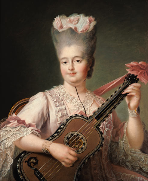 Portrait of Marie-Clothilde of France (1759-1802), also known as Madame Clothilde, queen of Sardinia de François-Hubert Drouais