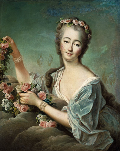 Portrait of the Countess du Barry (1743-93) as Flora de François-Hubert Drouais