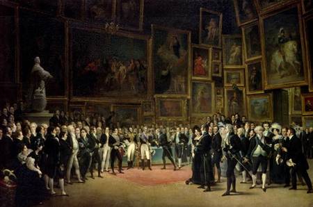 Charles X presenting awards to the artists at the end of the exhibition of 1824 de François-Joseph Heim