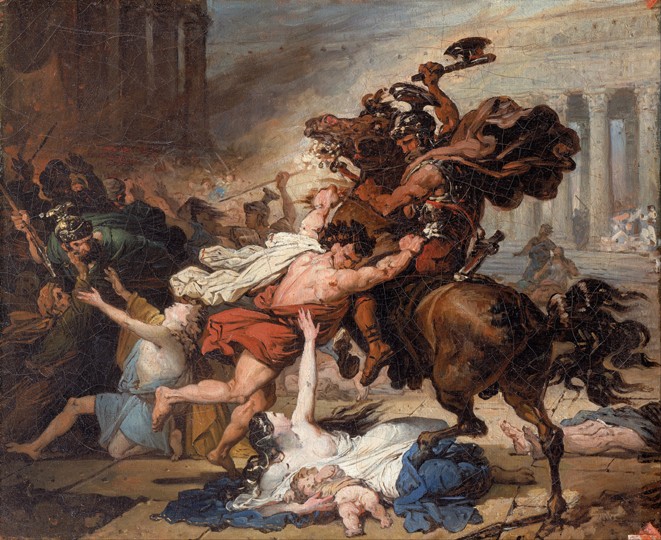 Destruction of Jerusalem by the Romans (Study) de François-Joseph Heim