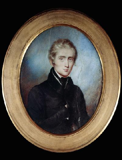 Portrait Franz Liszt in the age from 23 years mini