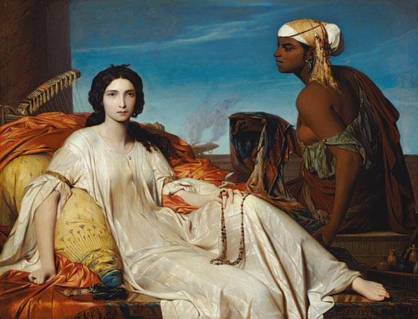 Odalisque, 1844 (oil on canvas) de Francois Leon Benouville