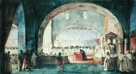 The meeting of the Chapter of the Order of the Temple held in Paris in 1147 de François Marius Granet
