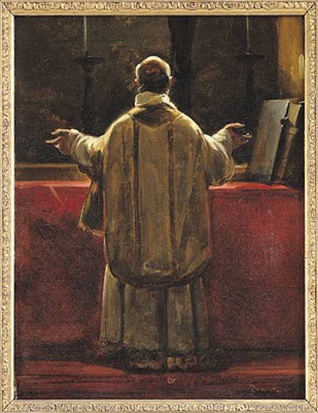 Priest at the Altar de François Marius Granet